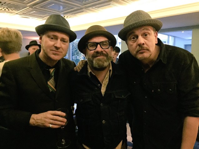 Michael Weston King, Sean Hannam and Mark Billingham at the launch of The Other Half