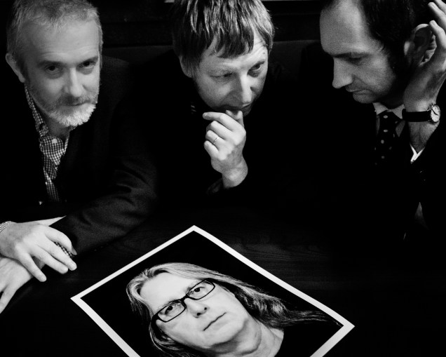 Ian Button, Robert Rotifer and Andy Lewis contemplate working with John Howard (photo credit: Pamela Berry)